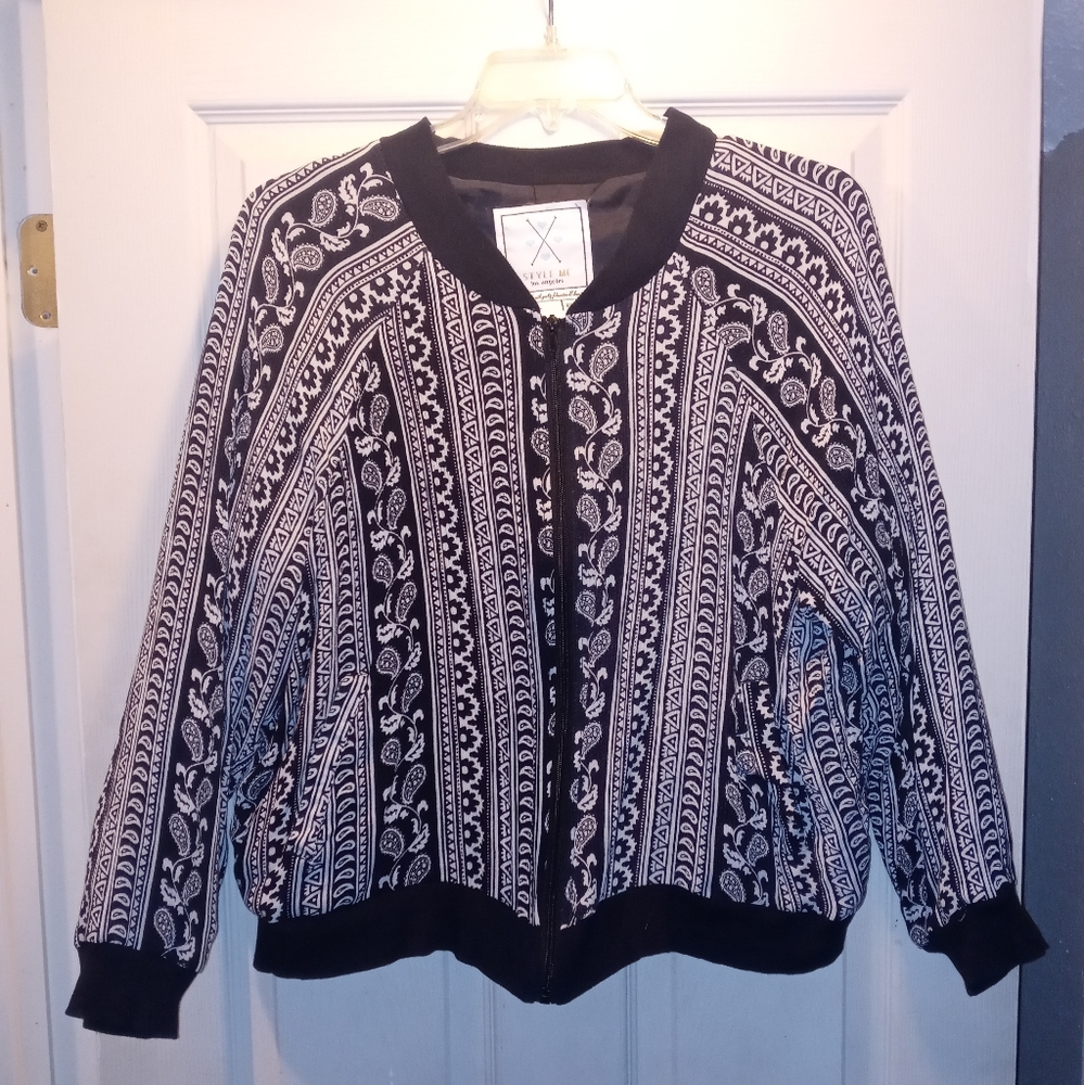 2x paisley bomber jacket